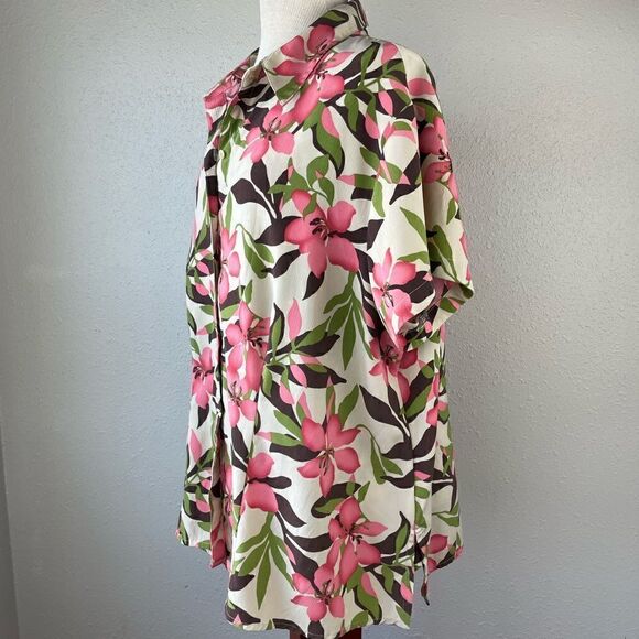 Covington Two Piece Matching Button Down Shirt & Matching Tank Top Size 20-22 - Picture 3 of 11